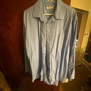 Adolfo Men's Blue Dress Shirt